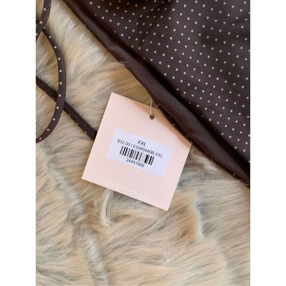 NWT Kittenish Brown Polka Dot Bikini Bottoms XXL - Picture 4 of 4